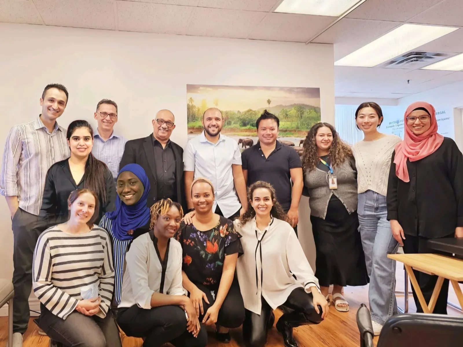 L'équipe Physioversal réunie à la clinique